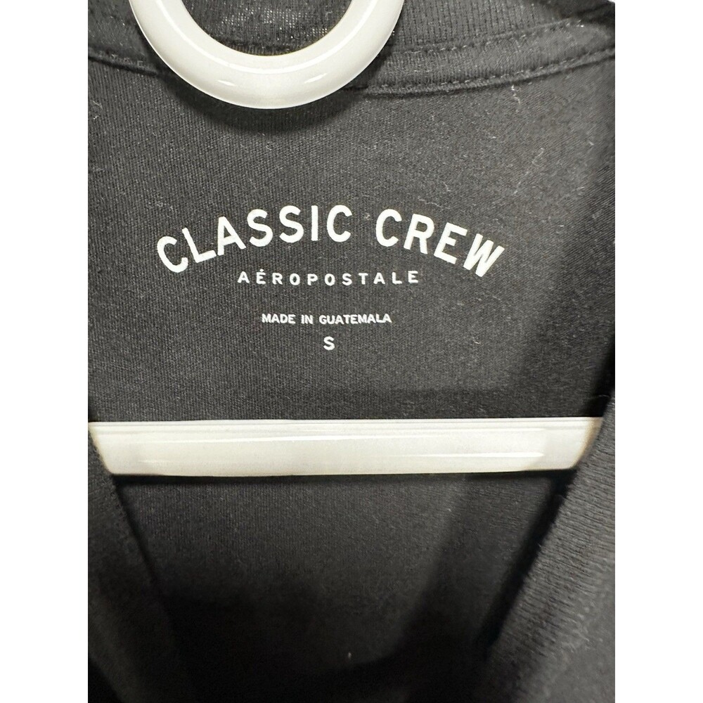 AEROPOSTALE Short Sleeve Celestial Window T Shirt Black Size Small Classic Crew - Picture 6 of 6